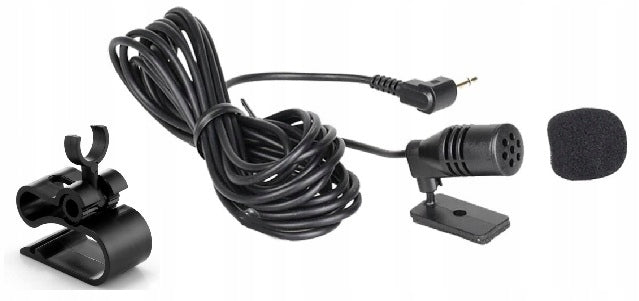 CAR EXTERNAL MICROPHONE FOR PHONE LAPTOP RADIO WITH CLIP PLUG Packaging status original