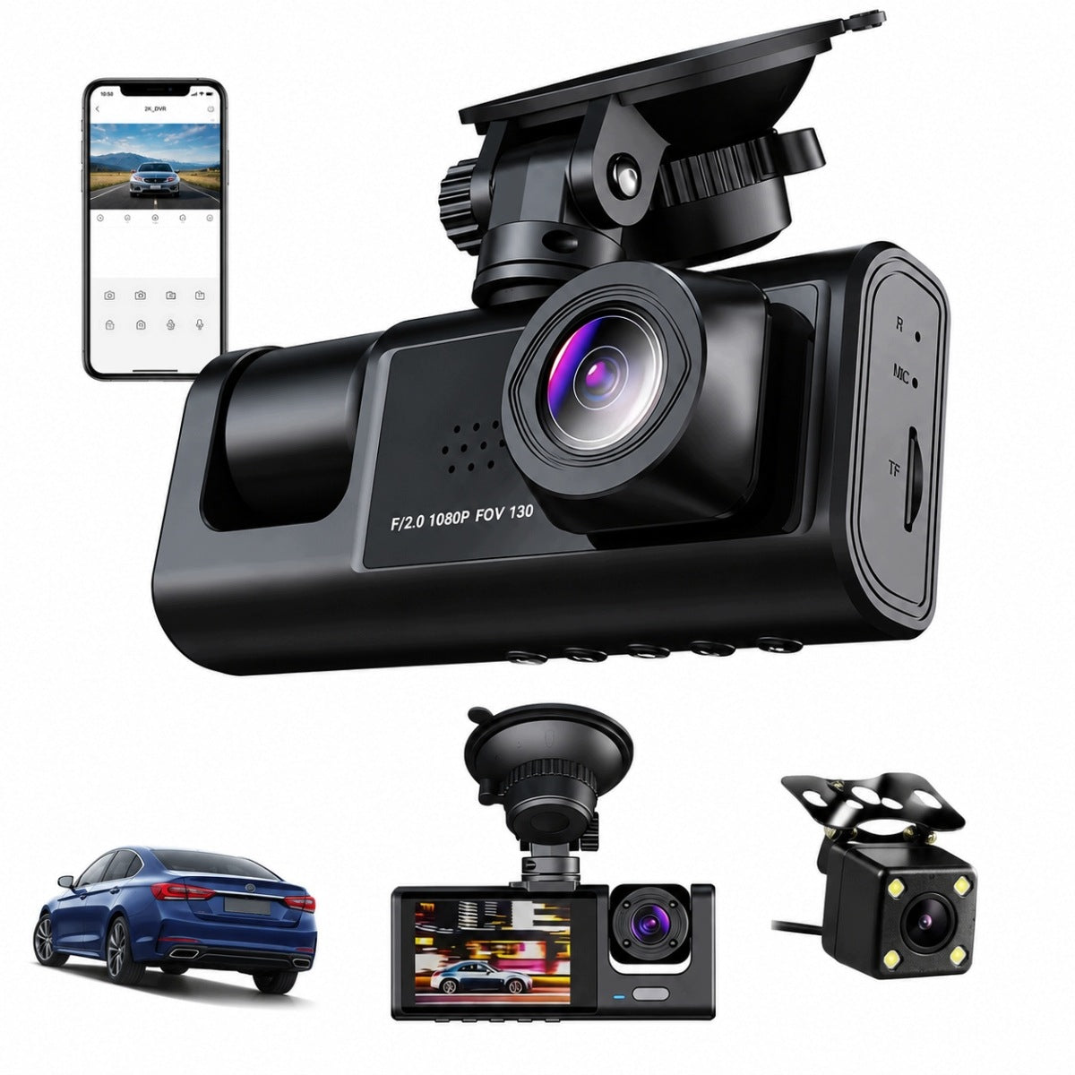 CAR FRONT CAMERA CAR VIDEO RECORDER + REVERSING CAMERA