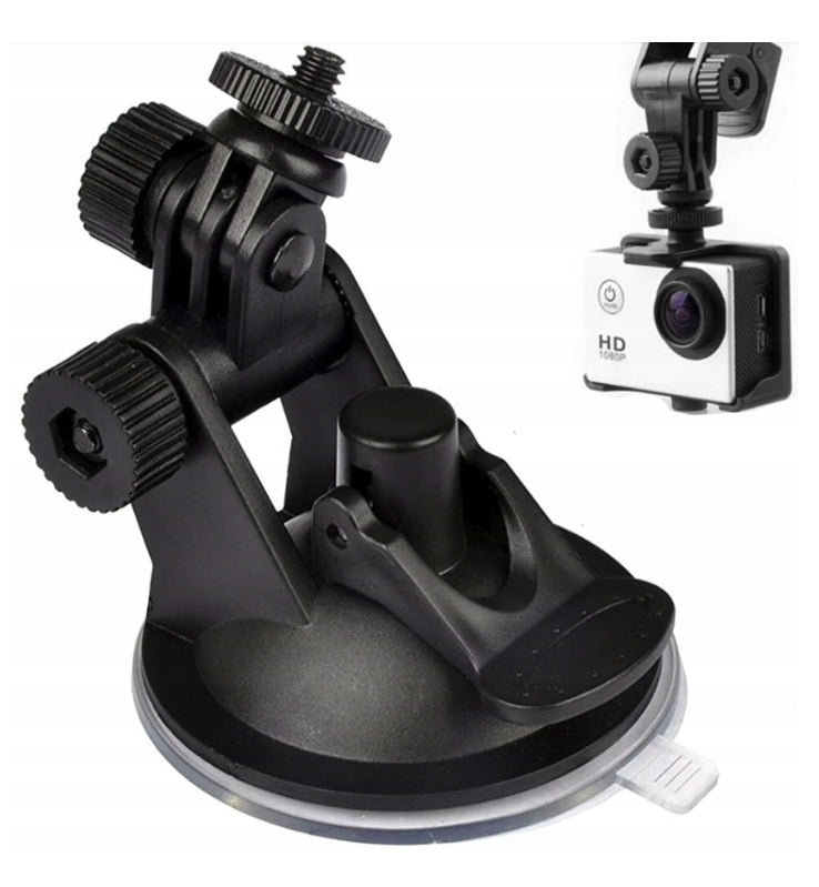 CAR GLASS HOLDER FOR GOPRO DJI OSMO DVR CAMERA 1/4' INCH THREAD