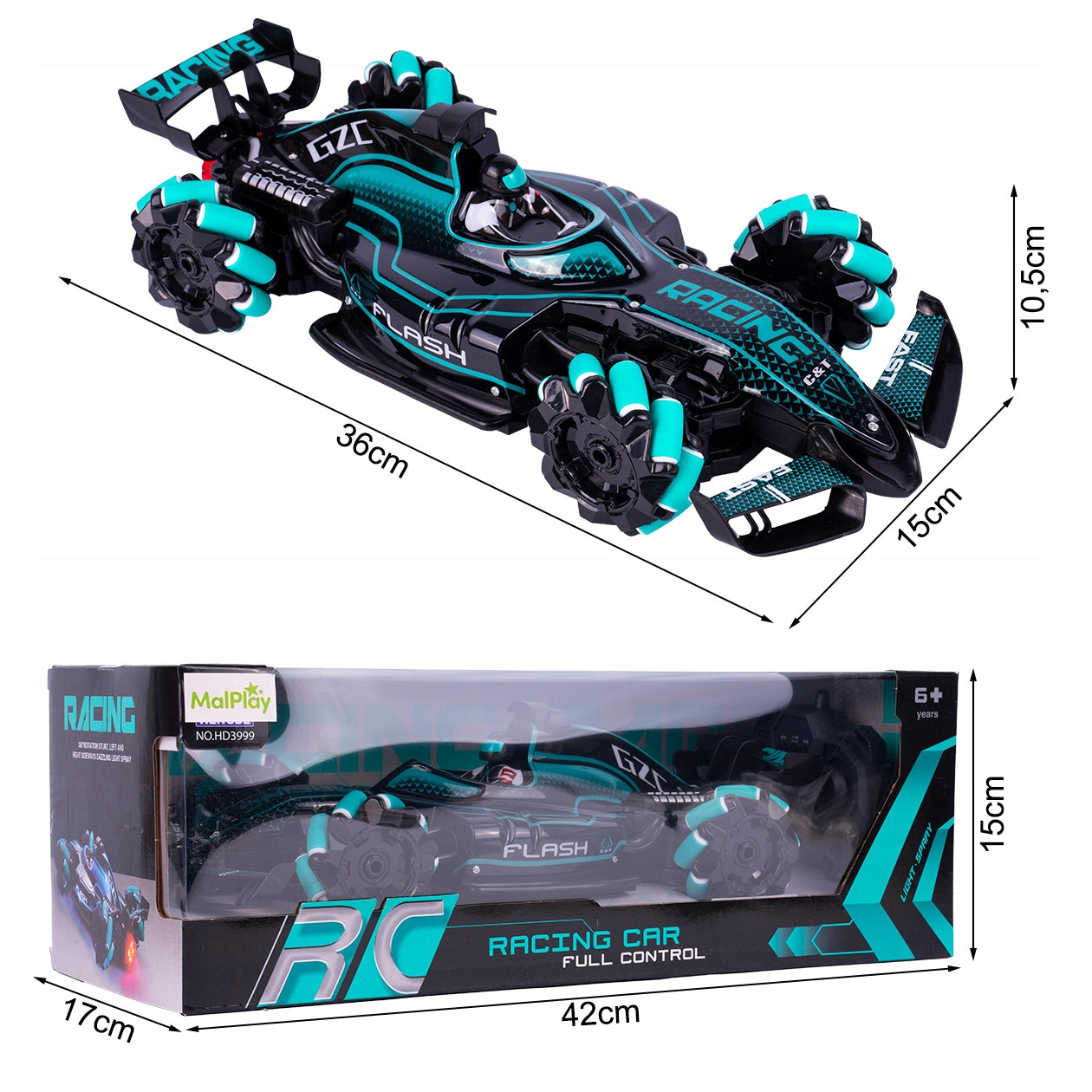 CAR HAND CONTROLLED GESTURES 4X4 RC PAIR REMOTE CONTROL LIGHT SOUND Packaging status original