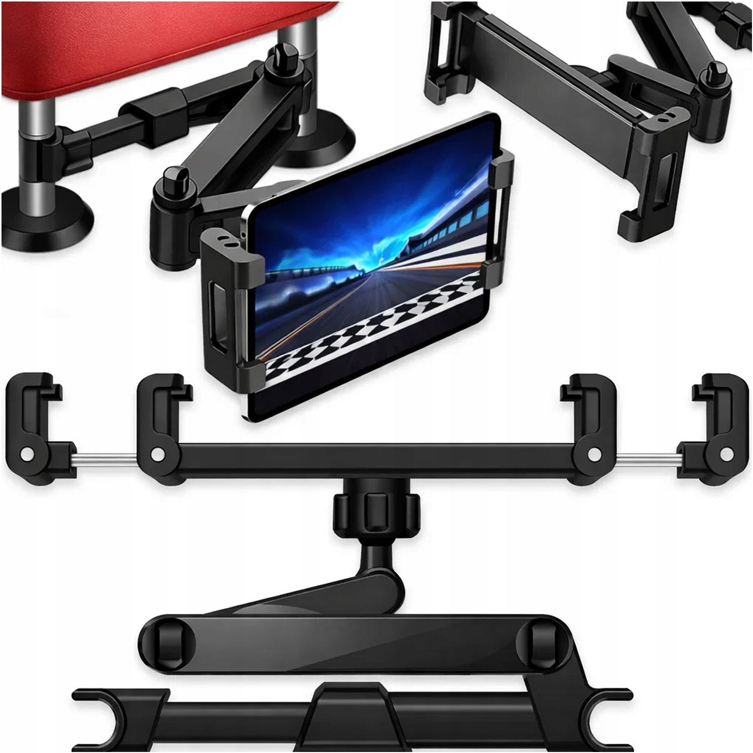 CAR HOLDER FLEXIBLE ADJUSTABLE FOR PHONE TABLET HEADREST Manufacturer code UCHWYT NA TELEFON TABLET DO AUTA MEMFLOW
