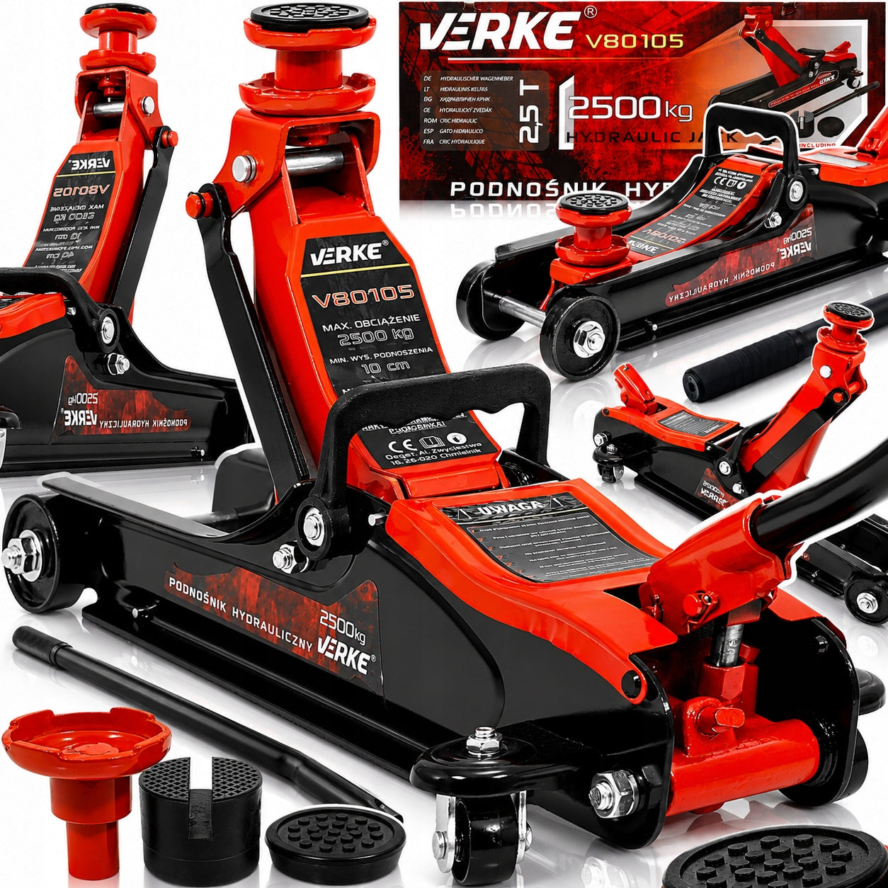 CAR JACK HYDRAULIC JACK FROG LOW PROFILE LOW 2,5T