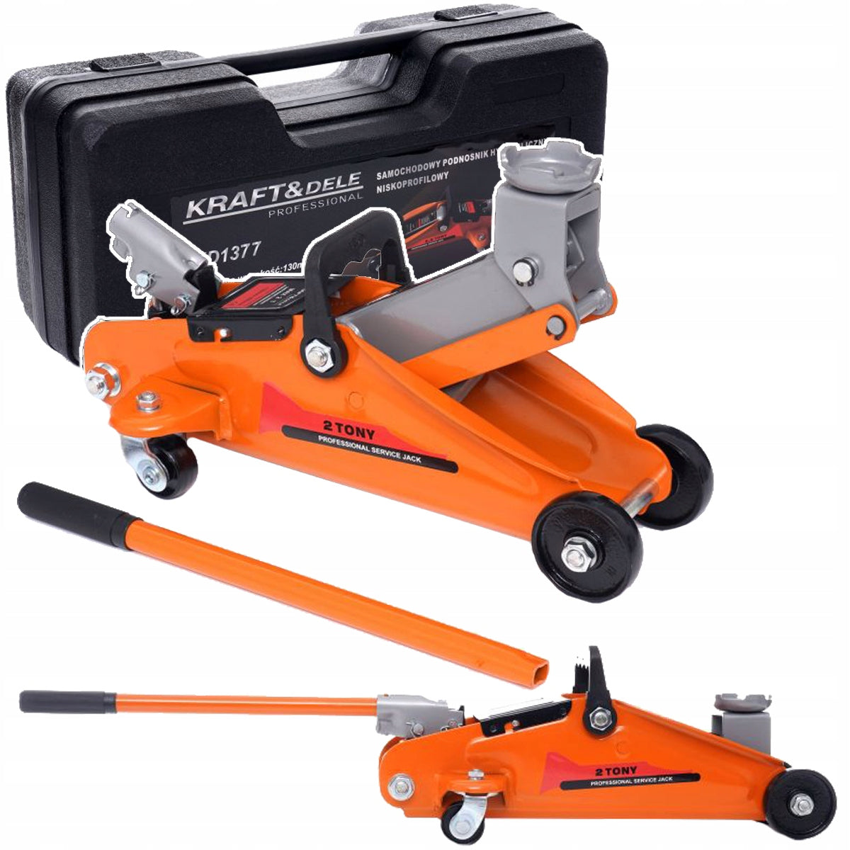 CAR JACK HYDRAULIC JACK LOW PROFILE 2000KG FROG 2T