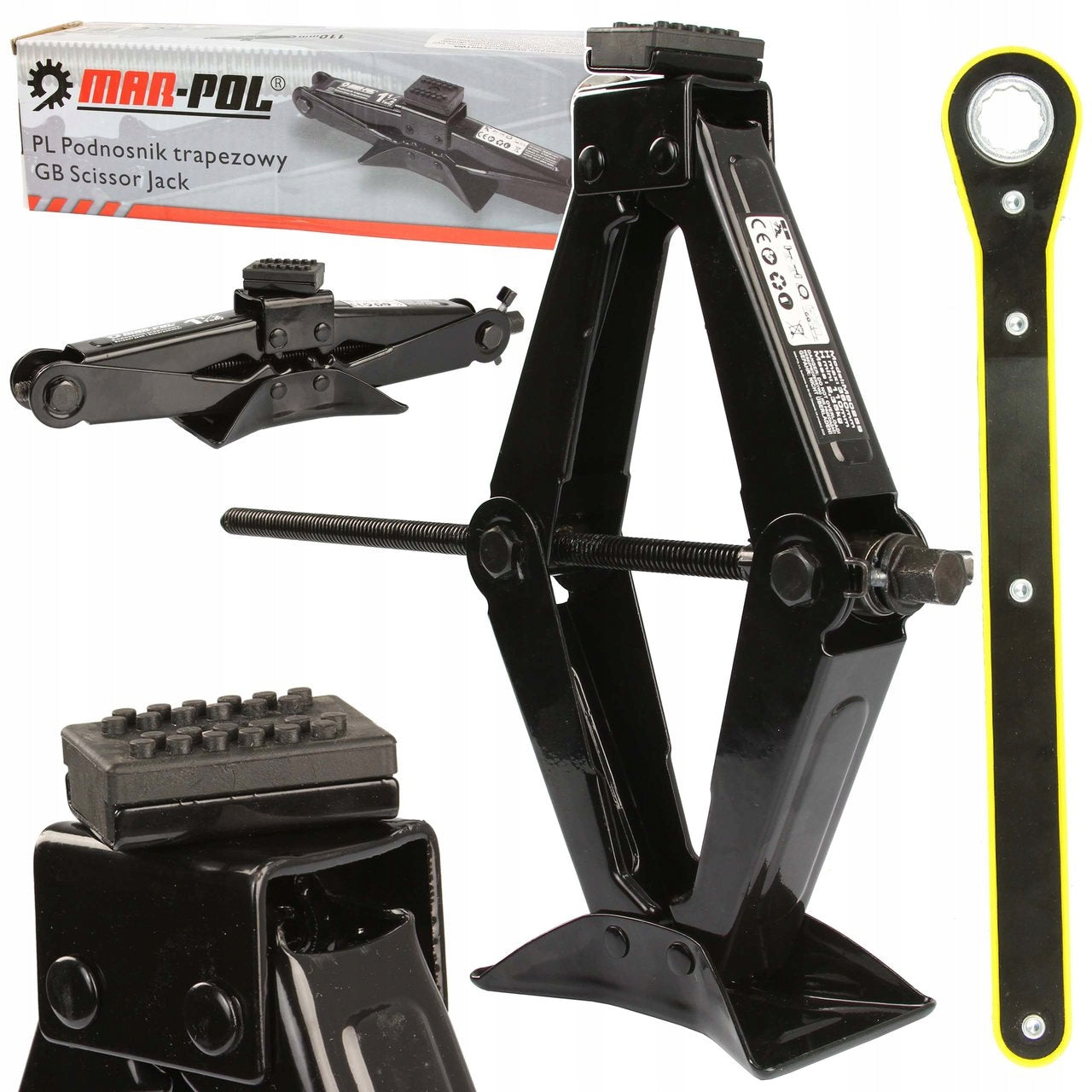 CAR JACK TRAPEZOIDAL JACK 1,5T KEY