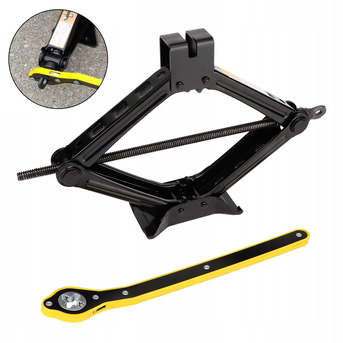 CAR JACK TRAPEZOIDAL JACK 2,5T 10-40CM WHEEL WRENCH COVER