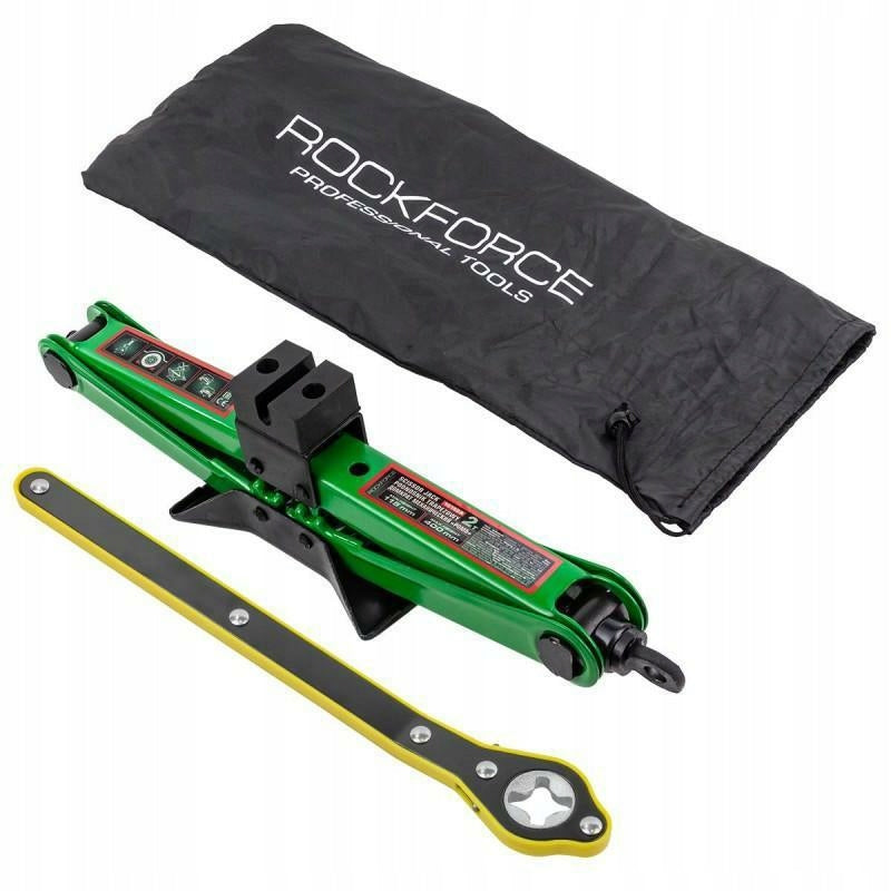 CAR JACK TRAPEZOIDAL JACK 2T RUBBER + WRENCH RATCHET BAG