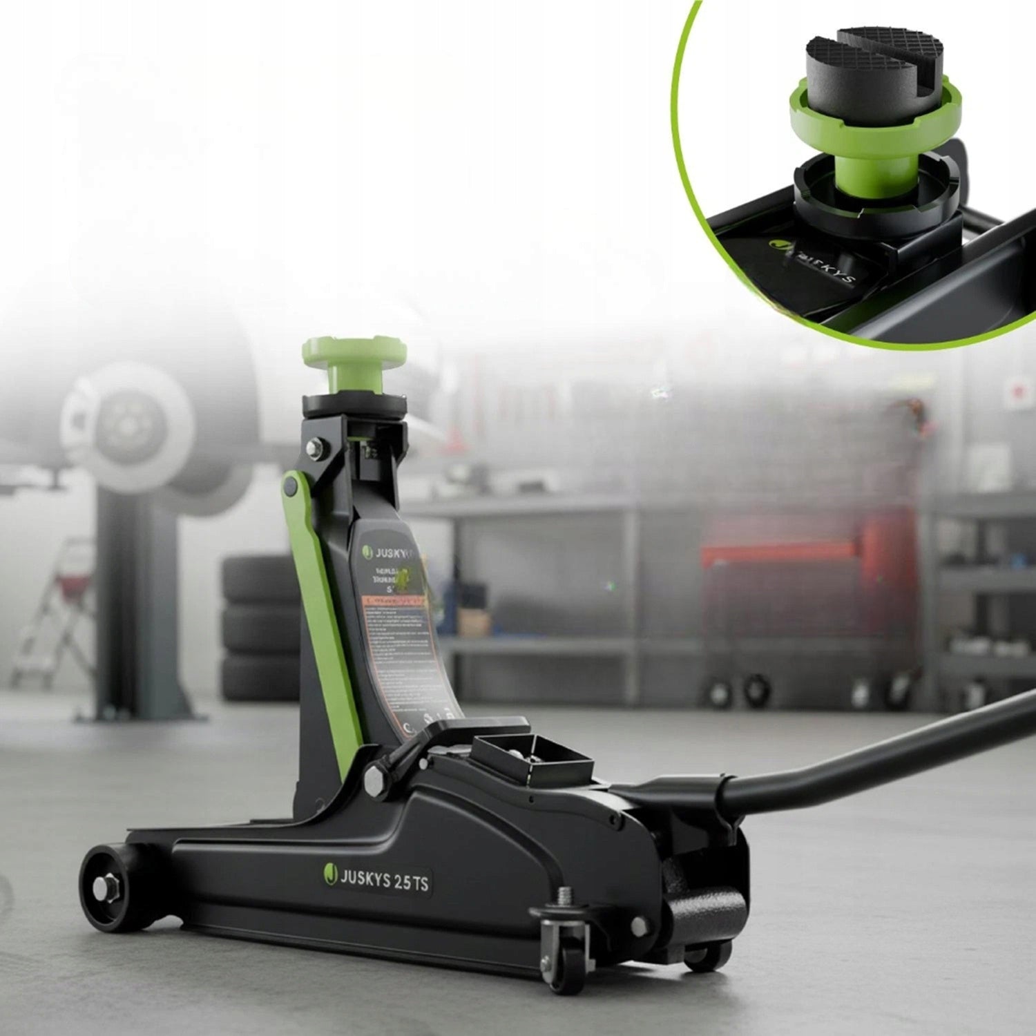 CAR LIFT 2,5T FROG HYDRAULIC JACK WITH ACCESSORIES CASE Manufacturer code 301931