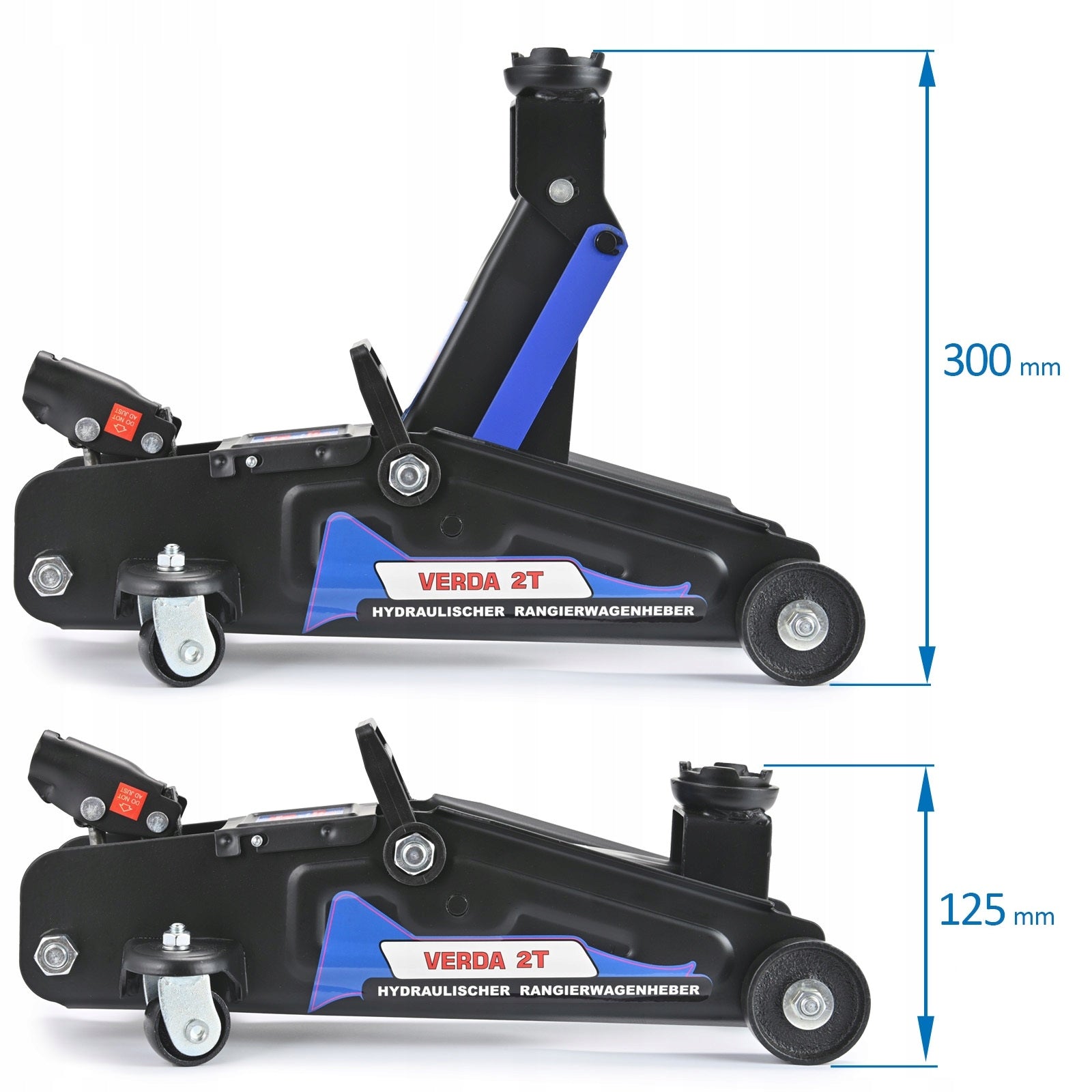 CAR LIFT 2T HYDRAULIC JACK WORKSHOP FROG LEVERAGER 300MM EAN (GTIN) 5902143918509