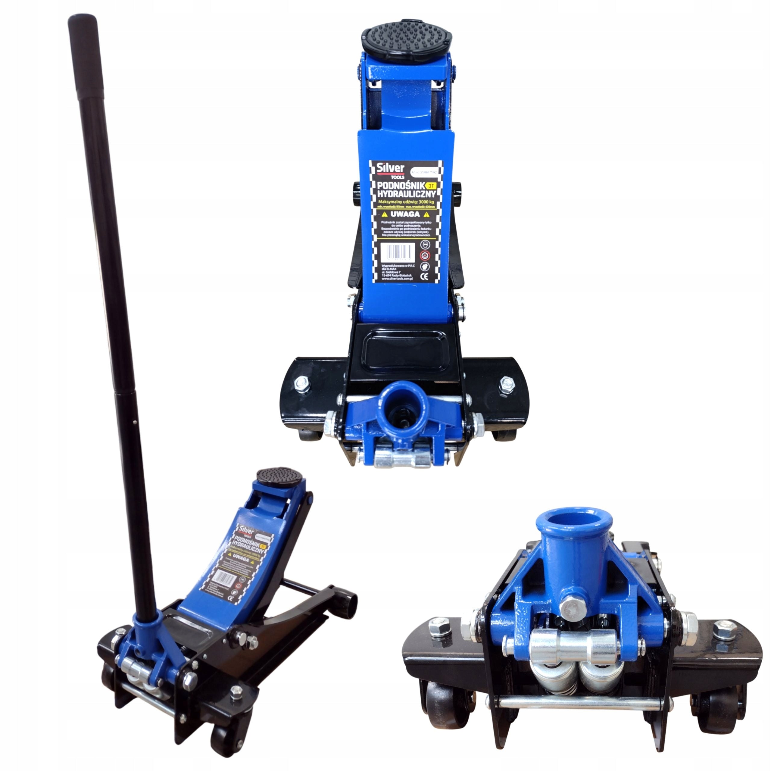 CAR LIFT 3 T LOW PROFILE FROG 3T – DOUBLE PISTON WITH RUBBER