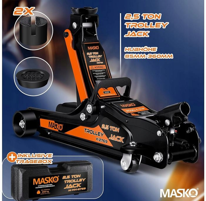 CAR LIFT FLAT FROG JACK 2,5T + SUITCASE Brand no brand