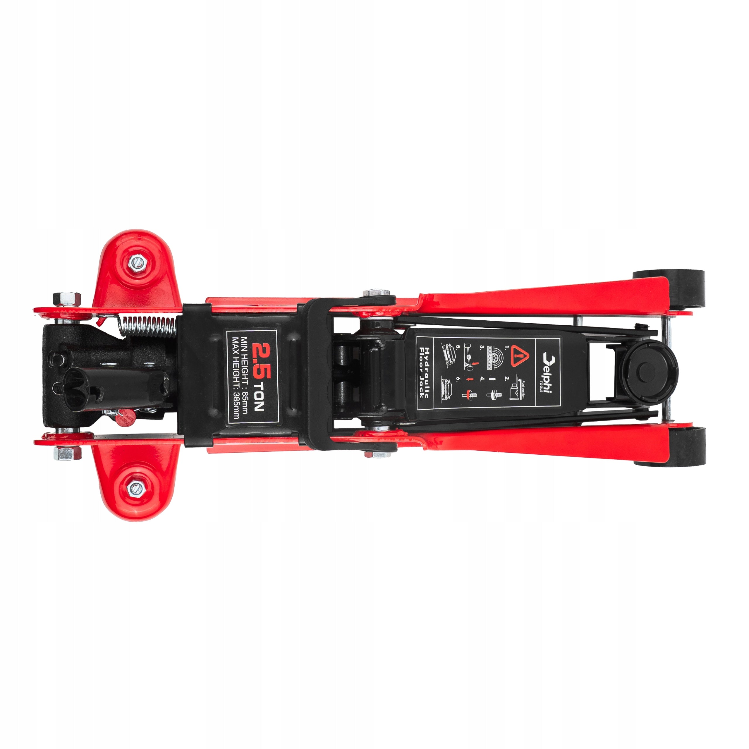CAR LIFT FROG HYDRAULIC JACK LOW PROFILE 2,5T RUBBER Brand Delphi tools