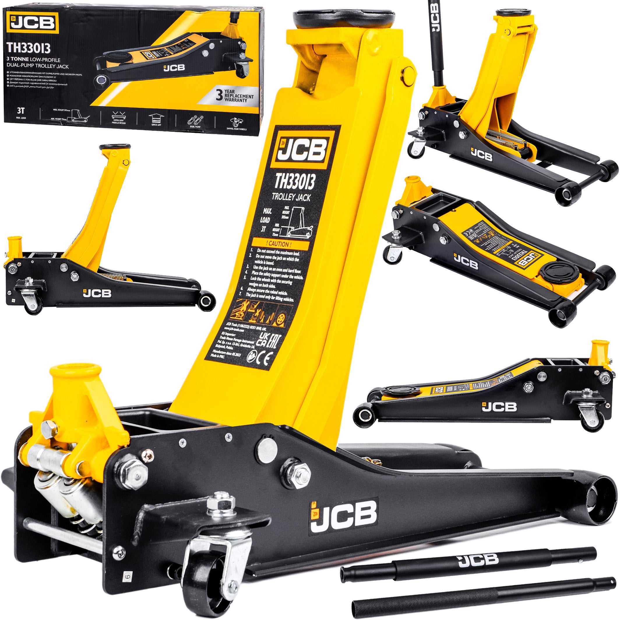 CAR LIFT FROG HYDRAULIC LOW PROFILE LEVER 3T 75-505mm