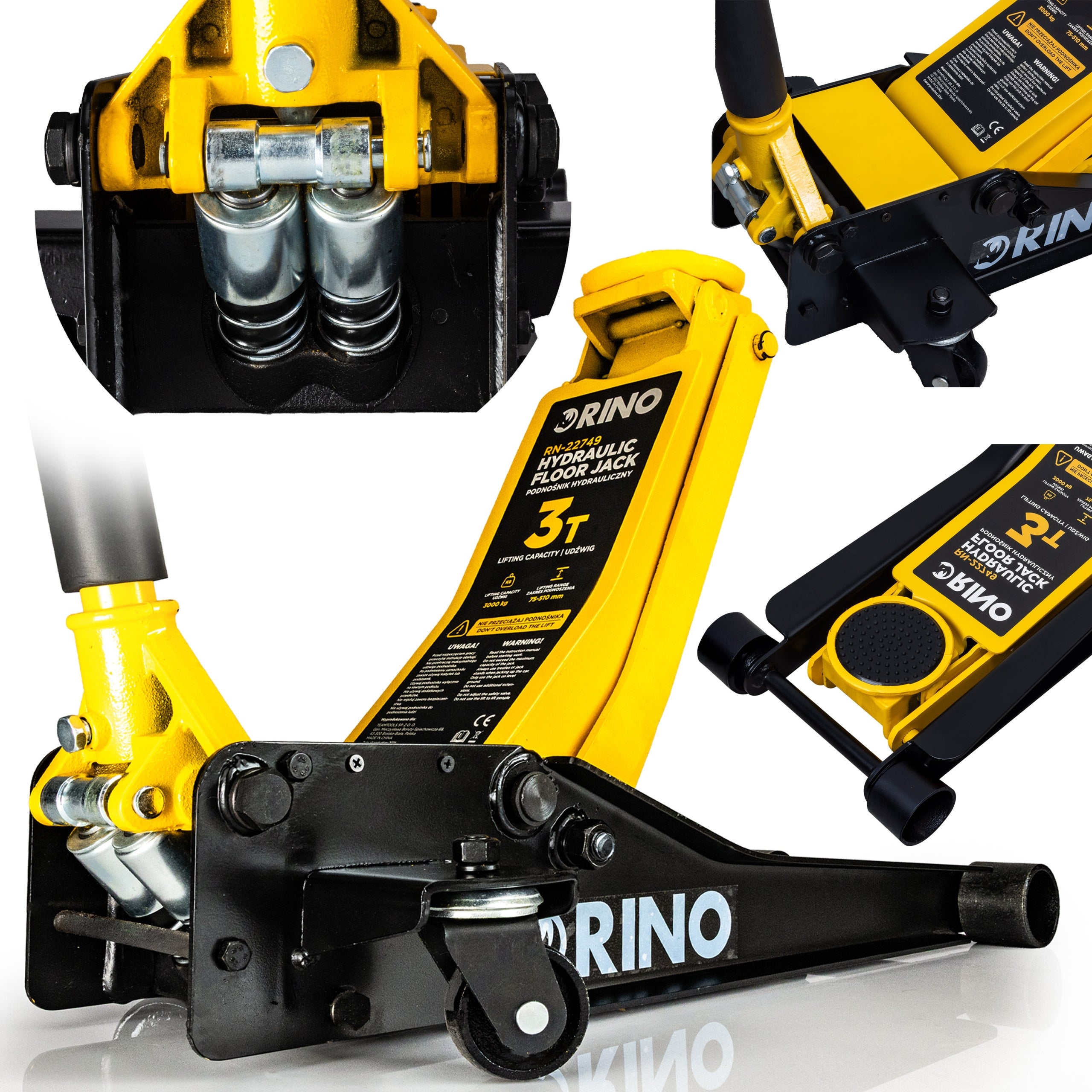 CAR LIFT HYDRAULIC FROG RINO JACK 3 TONS LOW PROFILE