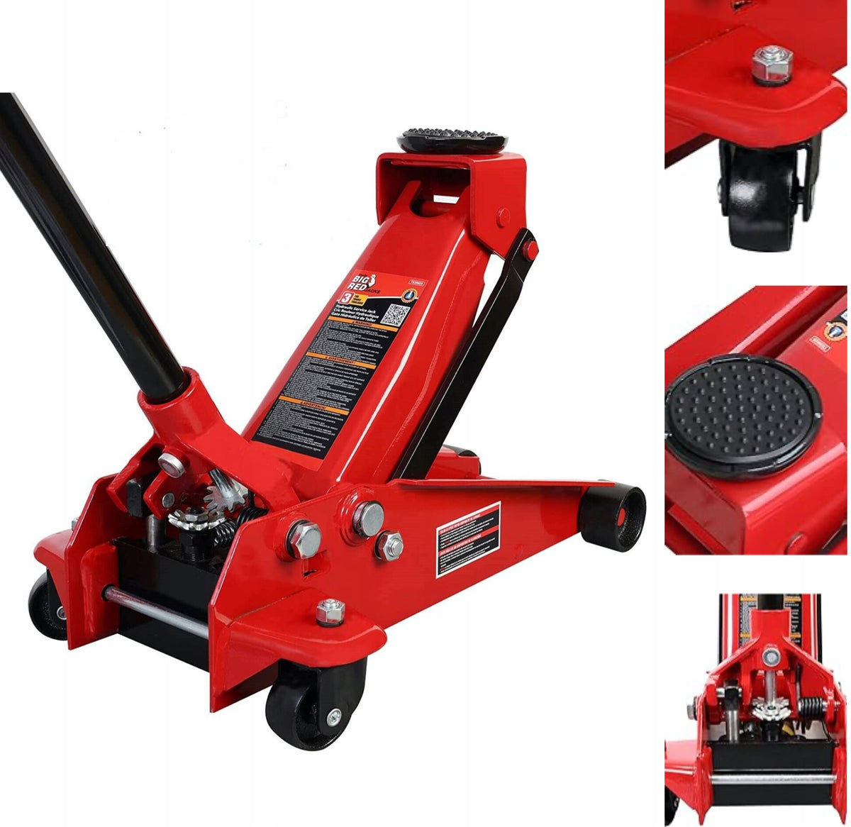 CAR LIFT HYDRAULIC JACK FROG 3,5T RUBBER STRONG SOLID