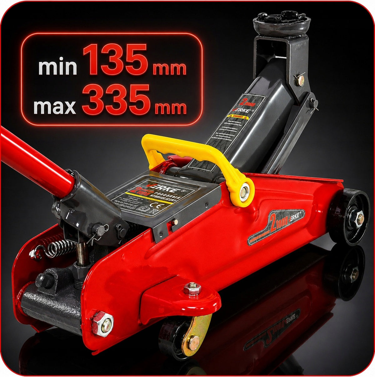 CAR LIFT HYDRAULIC JACK FROG LOW PROFILE LOW 2T Brand Verke
