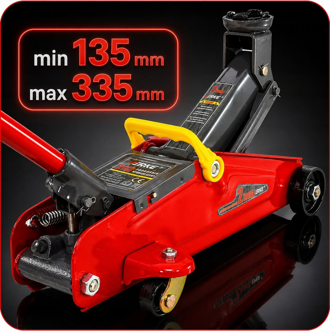 CAR LIFT HYDRAULIC JACK FROG LOW PROFILE LOW 2T Brand Verke