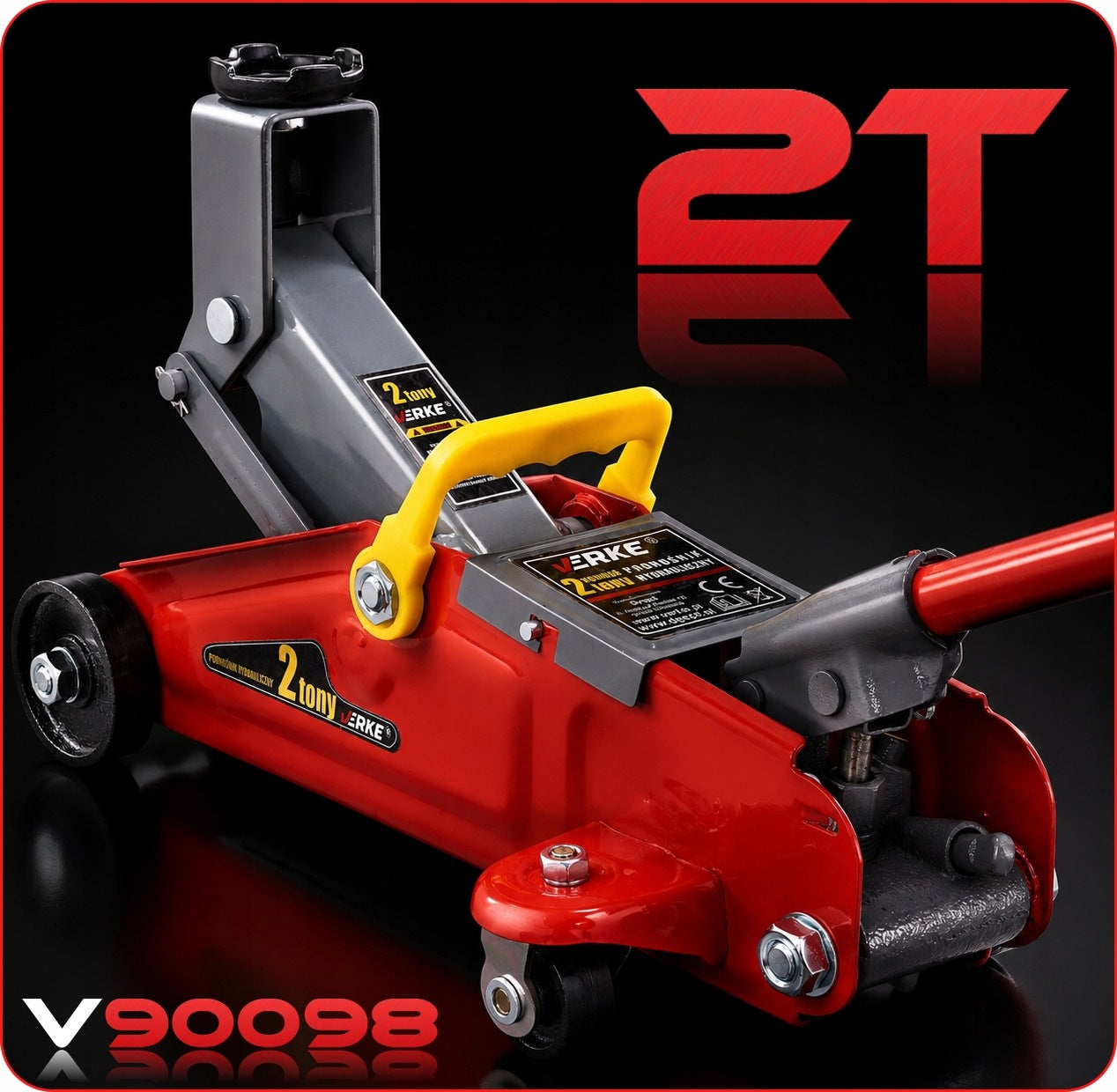 CAR LIFT HYDRAULIC JACK FROG LOW PROFILE LOW 2T Manufacturer code V80098