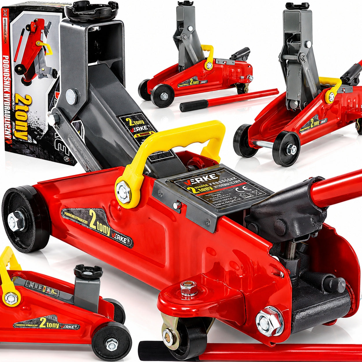 CAR LIFT HYDRAULIC JACK FROG LOW PROFILE LOW 2T