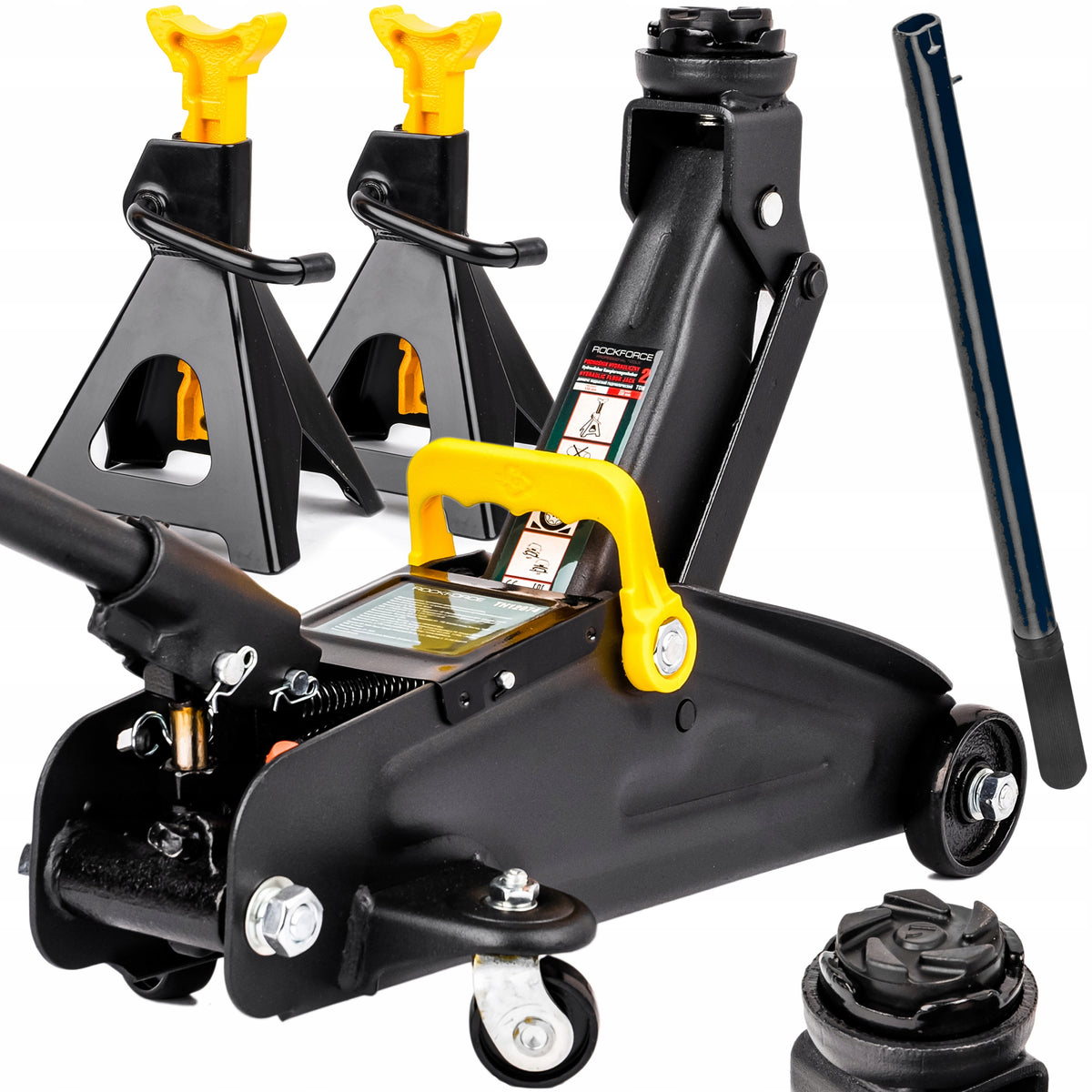 CAR LIFT LEVER FROG LOW PROFILE 2 tons + KOBYŁKI 2T
