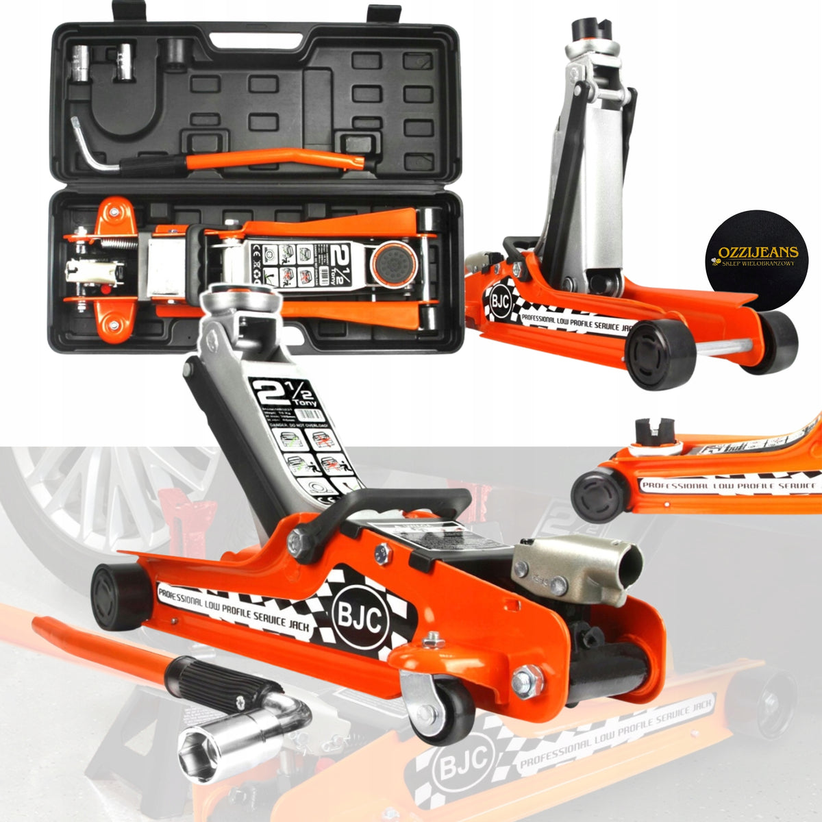 CAR LIFT LOW PROFILE JACK FROG SUITCASE BJC 2.5T