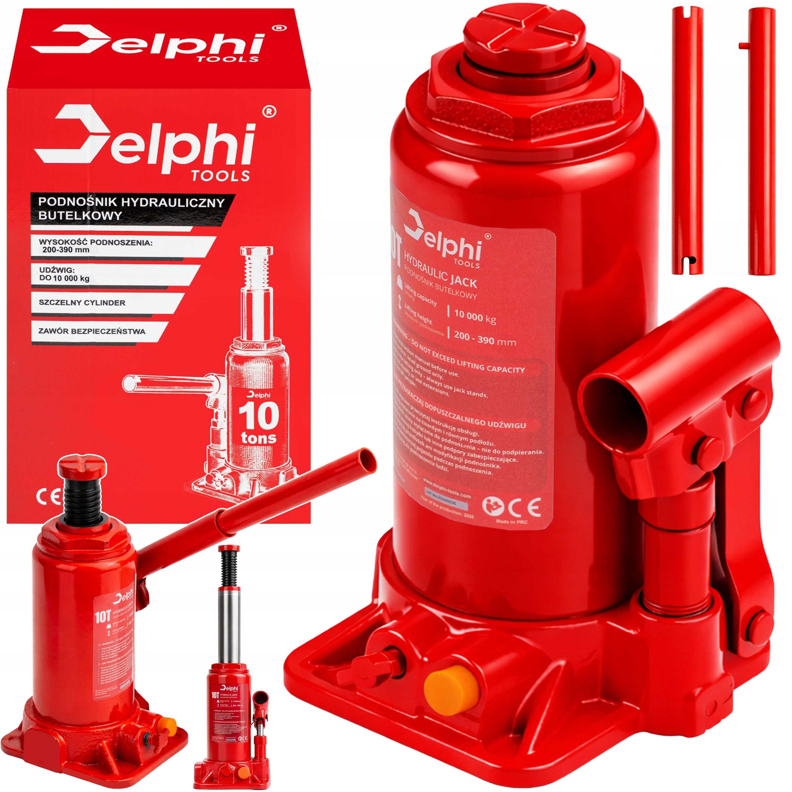 CAR LIFT POST HYDRAULIC BOTTLE 10T 10000KG 200-390MM