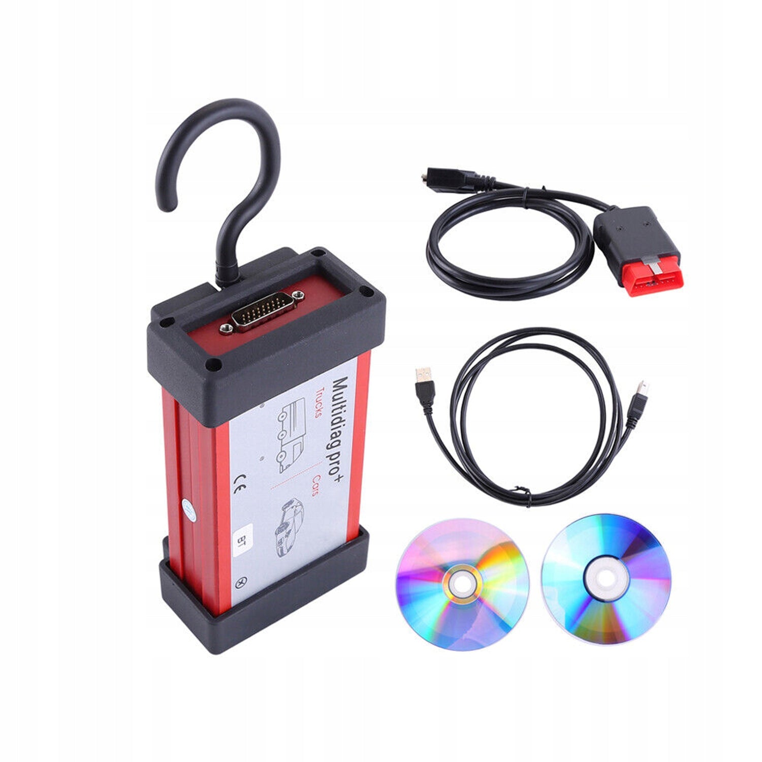 CAR MULTIDIAG PRO+ BT TESTER DIAGNOSTIC INTERFACE OBD2 SCANNER Batteries included no