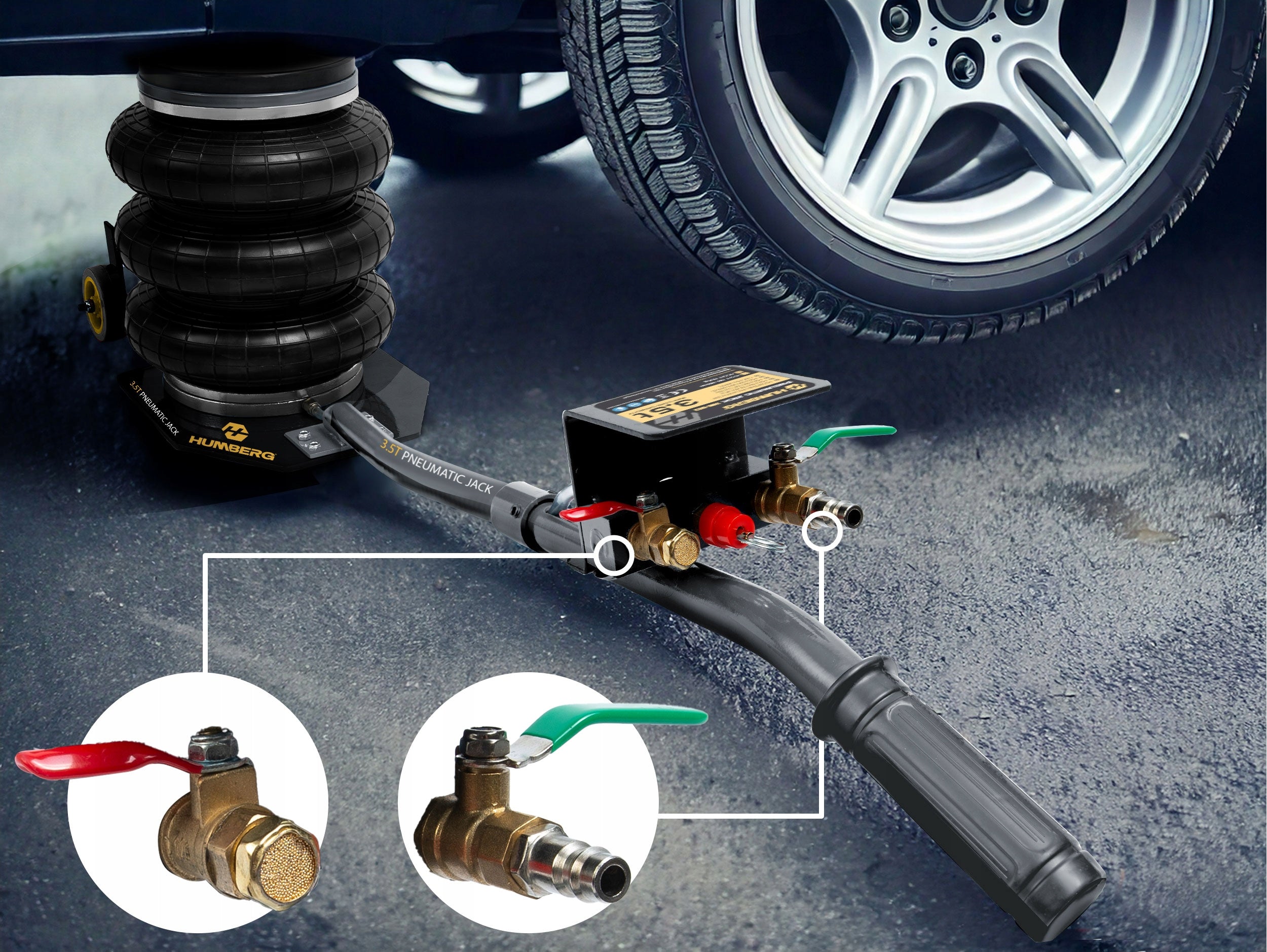CAR PNEUMATIC LIFT 15-40cm SNOWMAN CUSHION 3,5T Humberg EAN (GTIN) 5903890631475