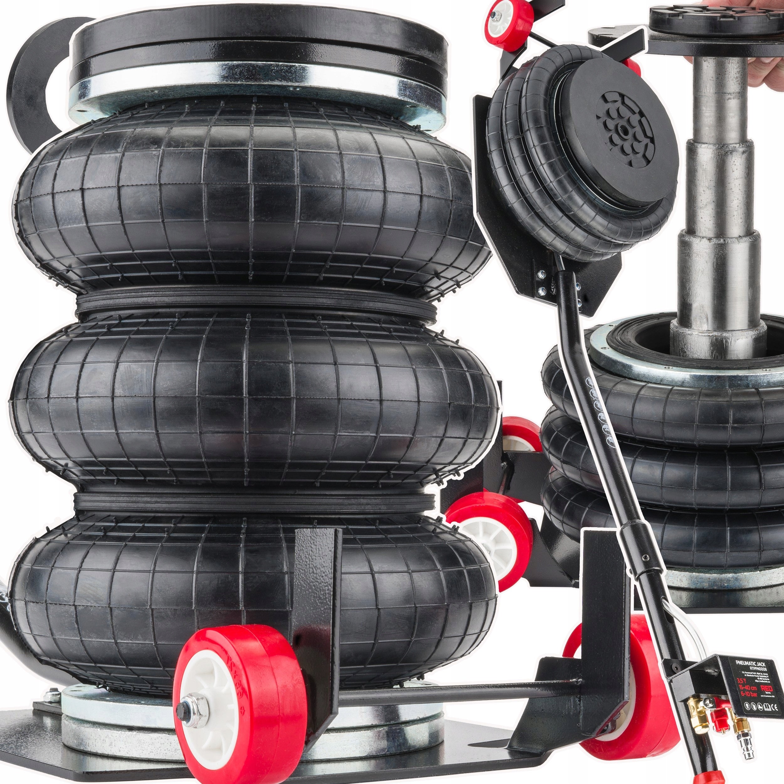 CAR PNEUMATIC LIFT 3500KG CUSHION 3.5T SNOWMAN + RUBBER