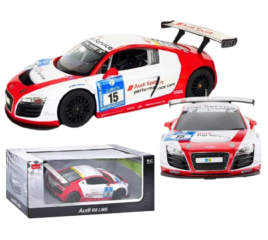 CAR RACING CAR SPORTS REMOTE CONTROLLED R/C AUDI R8 LMS WHITE