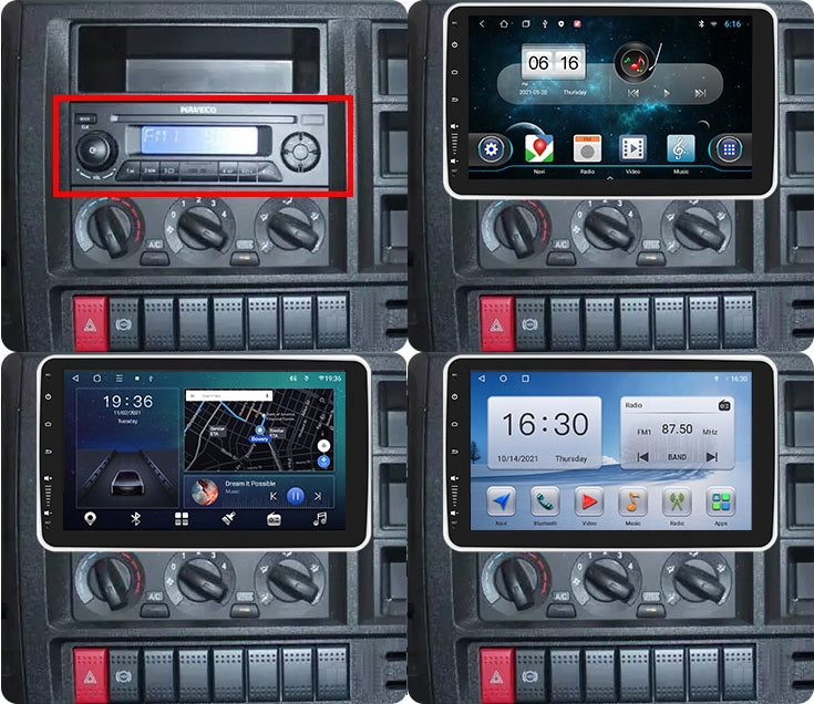 CAR RADIO 1 DIN ANDROID ROTARY CAMERA CARPLAY WIFI 4GB 64GB Manufacturer code 04747