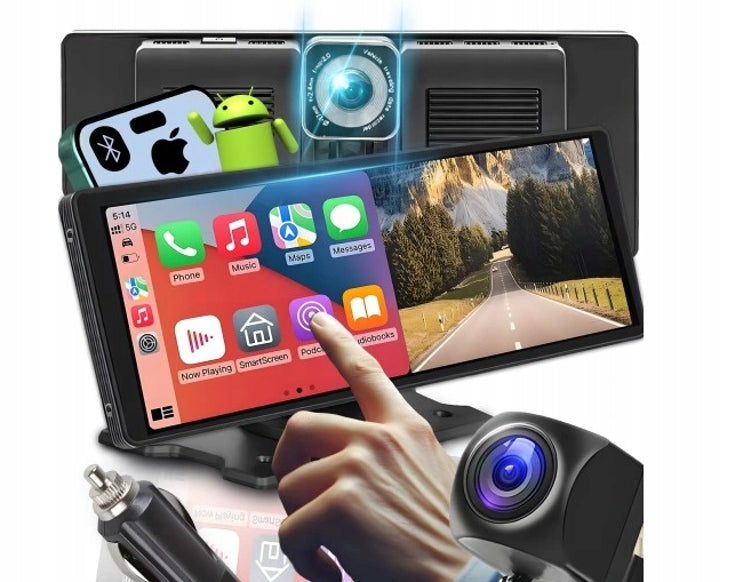 CAR RADIO ANDROID APPLE CARPLAY STATION +2 CAMERAS BLUETOOTH MONITOR