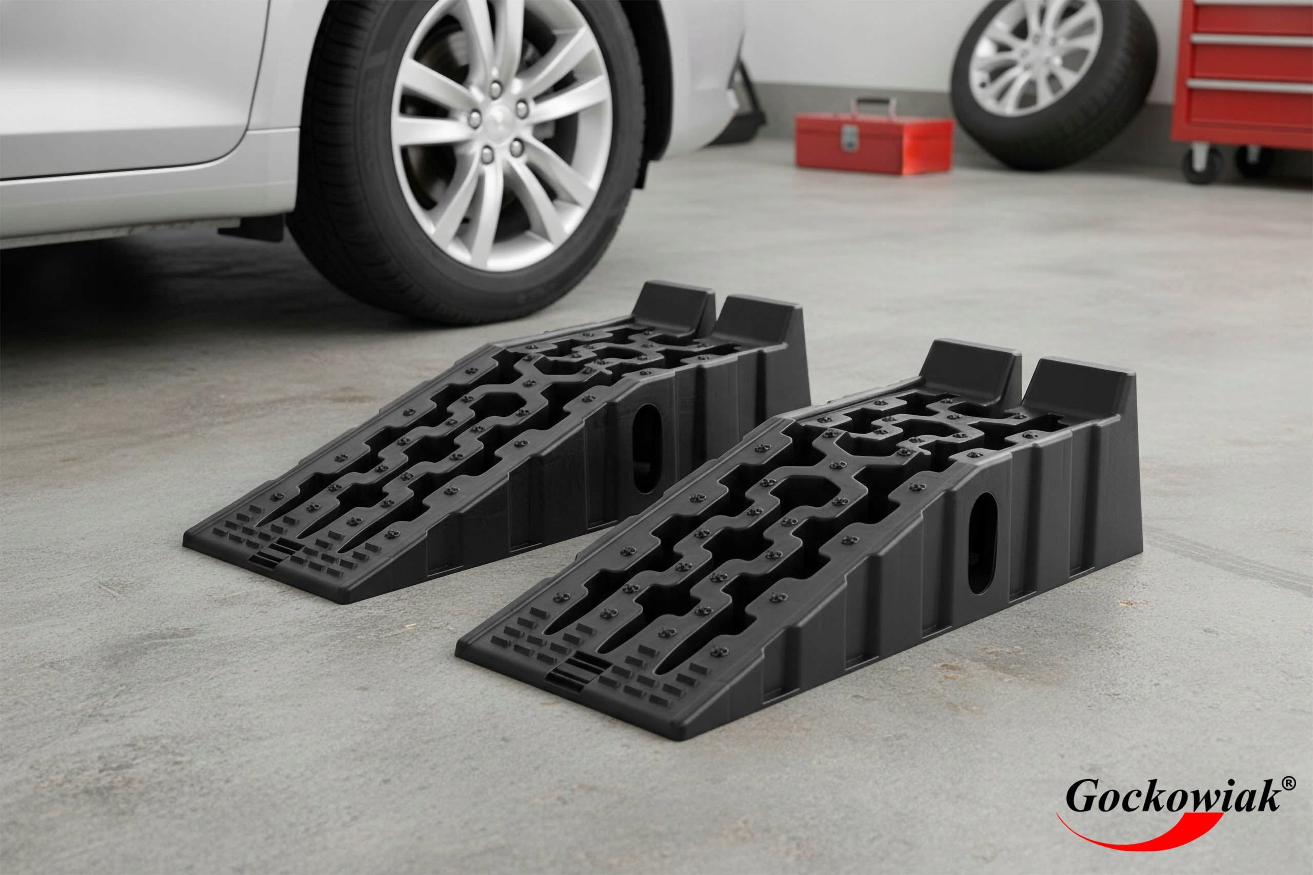 CAR RAMP WORKSHOP RAMP DRIVEWAY FIXIT SET OF TWO ELEMENTS 2T Product weight with unit packaging 1 kg