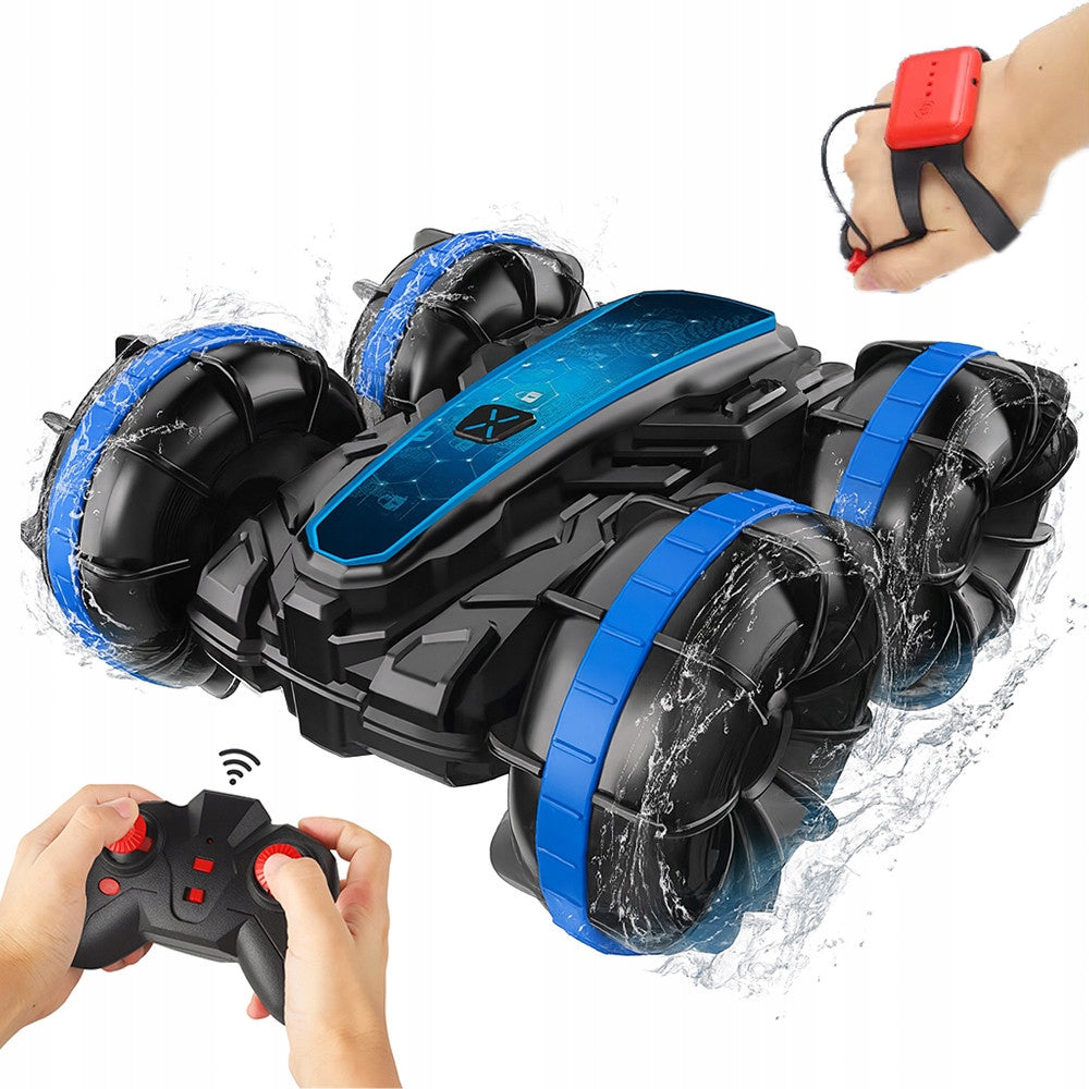 CAR RC AMPHIBIOUS 360 DRIFT WATERPROOF GESTURE CONTROL PILOT BLUE Manufacturer code Wodne autko amfibia