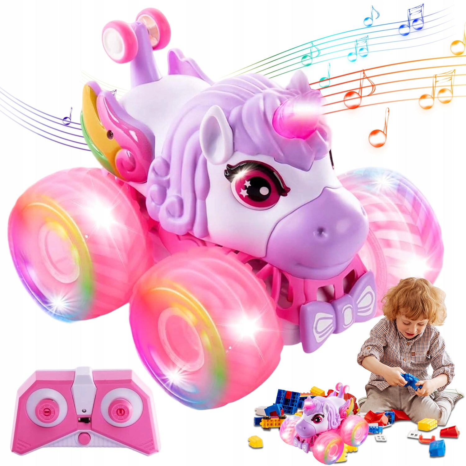 CAR RC WITH 3 MUSIC LIGHTING MODES IDEAL GIFT FOR GIRLS
