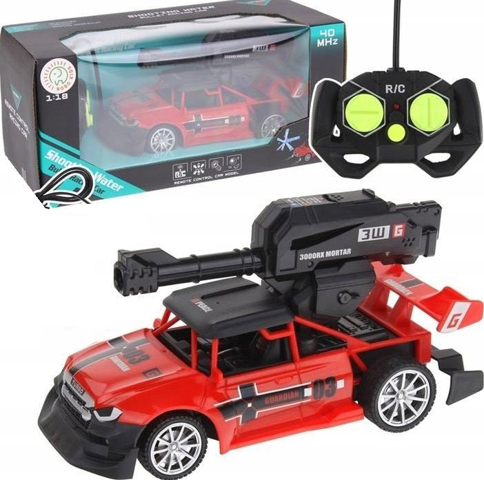 CAR REMOTE CONTROLLED AUTO RC BALL LAUNCHER SHOOTS BATTERY GAME