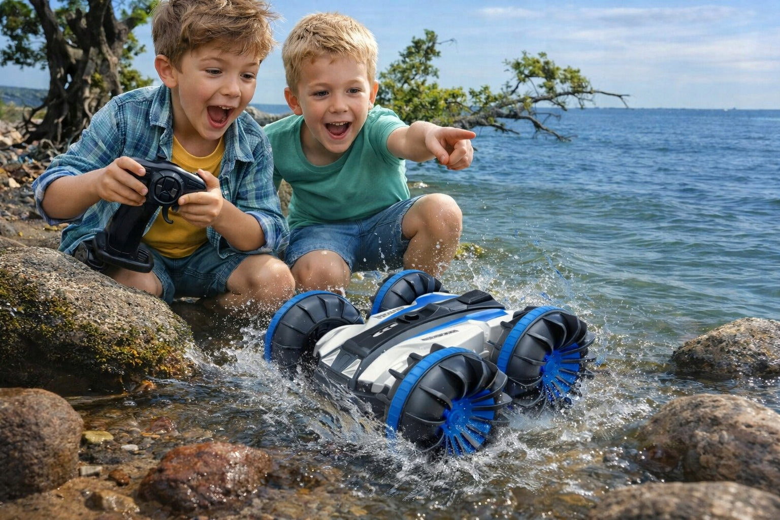 CAR REMOTE CONTROLLED AUTO TOY FOR CHILDREN RC AMPHIBIOUS FLOATING Manufacturer code SAMOCHÓD ZDALNIE STEROWANY AUTO ZABAWKA