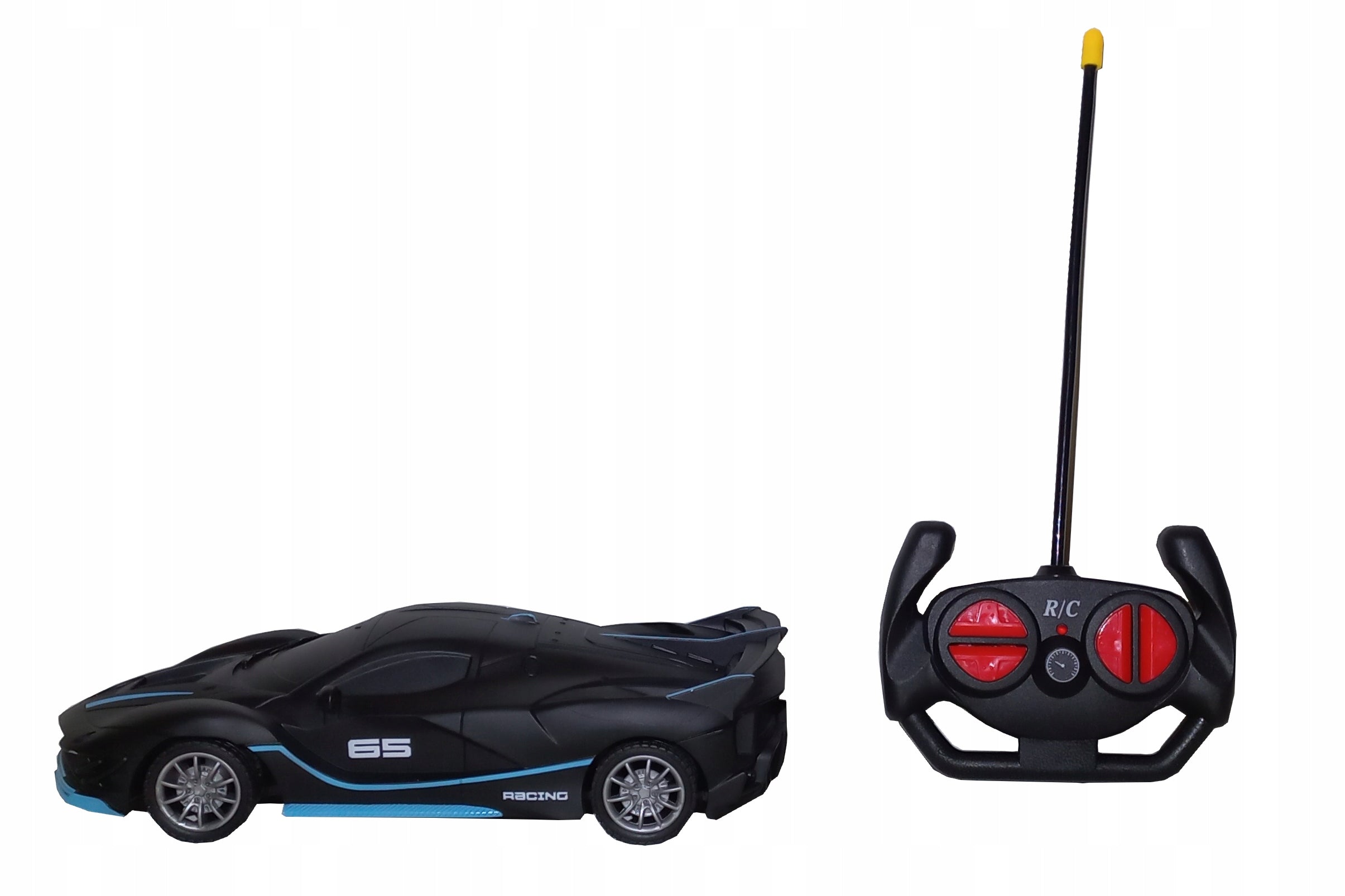 CAR REMOTE CONTROLLED BLACK HYPERCAR MODEL R/C Brand no brand