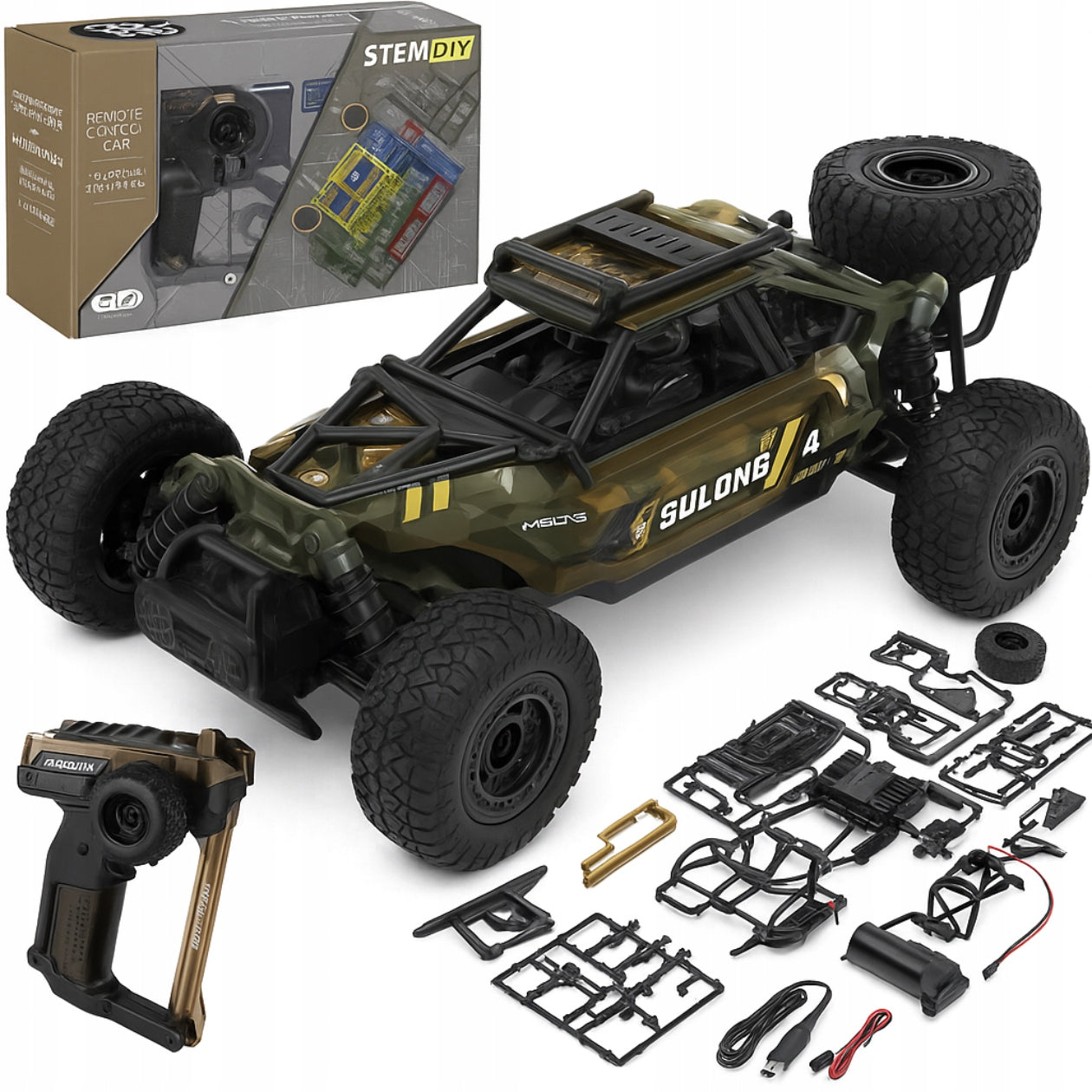 CAR REMOTE CONTROLLED CAR FOR REMOTE CONTROL 1:18 for self-assembly EAN (GTIN) 5907684128370