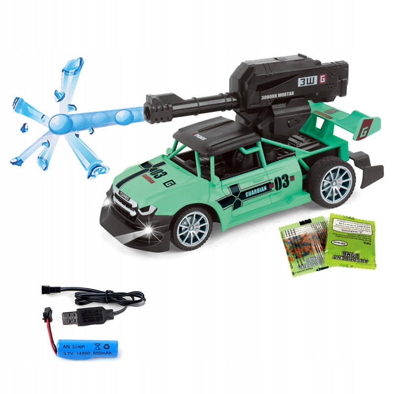 CAR REMOTE CONTROLLED CAR SHOOTS RIDES RC LED LAUNCHER Brand Maksik