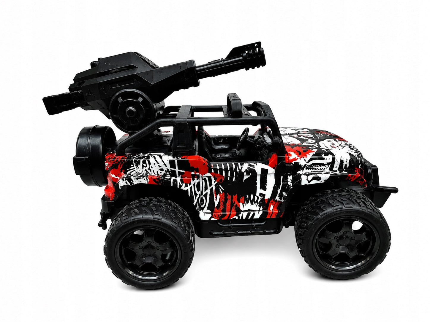 CAR REMOTE CONTROLLED JEEP 4X4 FOR CHILDREN CANNON FOR BALLS BATTERY Manufacturer code RD10013