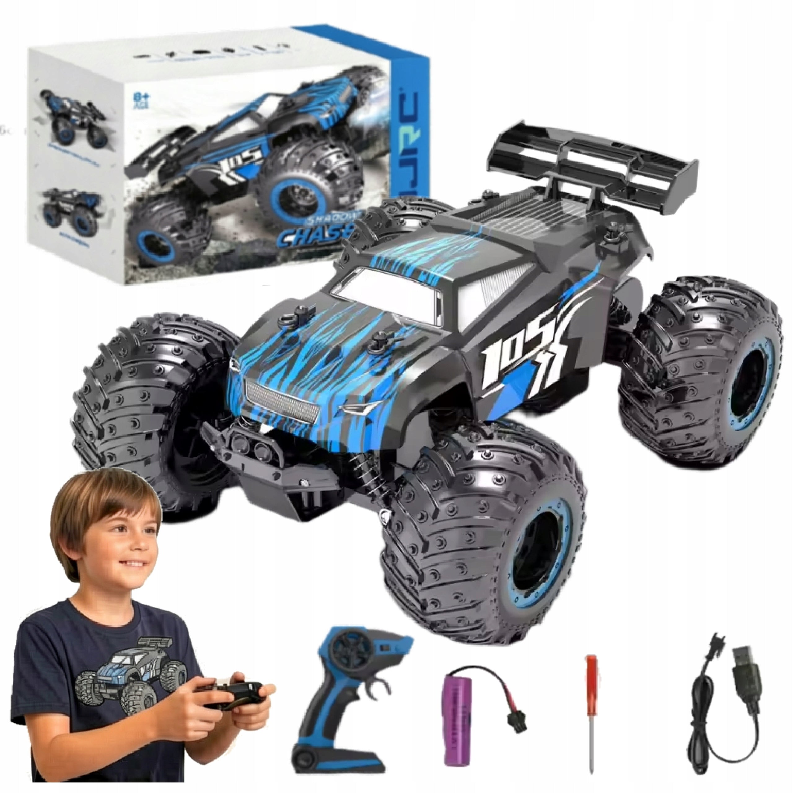 CAR REMOTE CONTROLLED Large CAR RC OFF-ROAD 1:18 FOR REMOTE CONTROL 2WD DRIVE