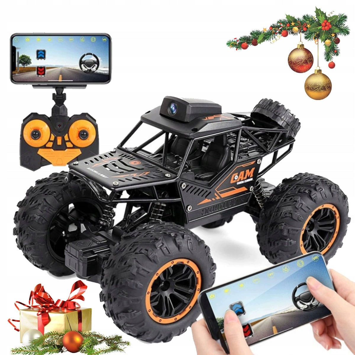 CAR REMOTE CONTROLLED OFF-ROAD AUTO RC LARGE JEEP 4X4 WITH WiFi CAMERA Packaging status original