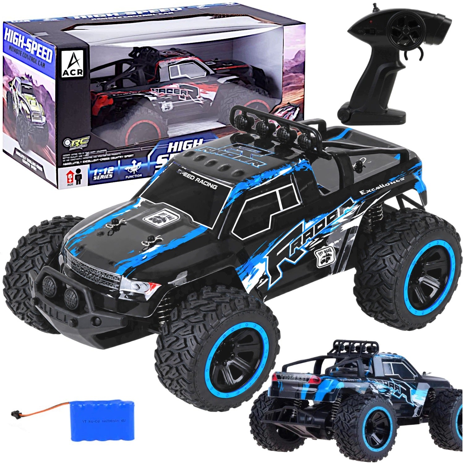 CAR REMOTE CONTROLLED OFF-ROAD CAR RC PILOT 2,4 TOY GIFT 1:12