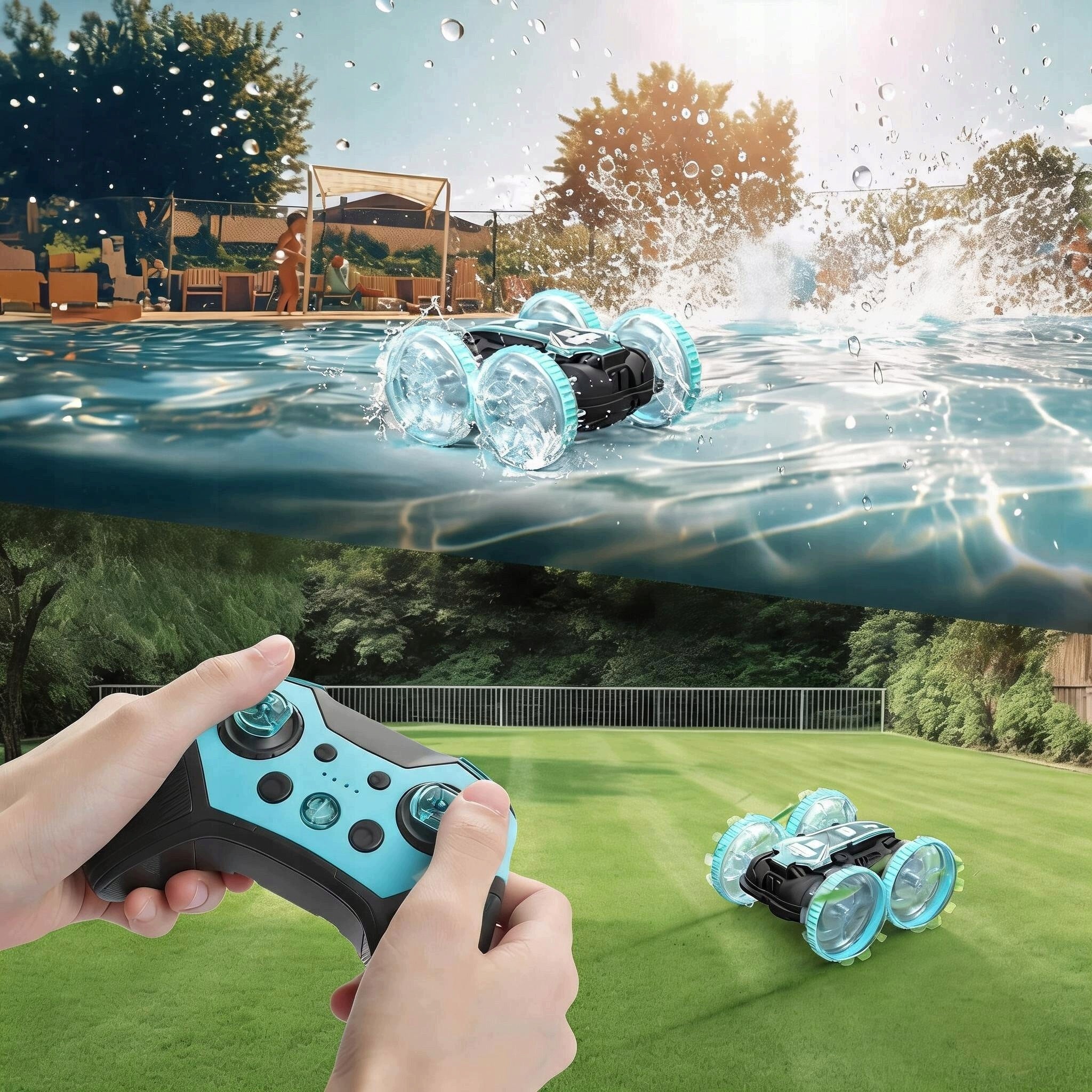 CAR REMOTE CONTROLLED OFF-ROAD STUNT ROTATION 360 POWER SUPPLY 40M LED Manufacturer code CV-B500-2