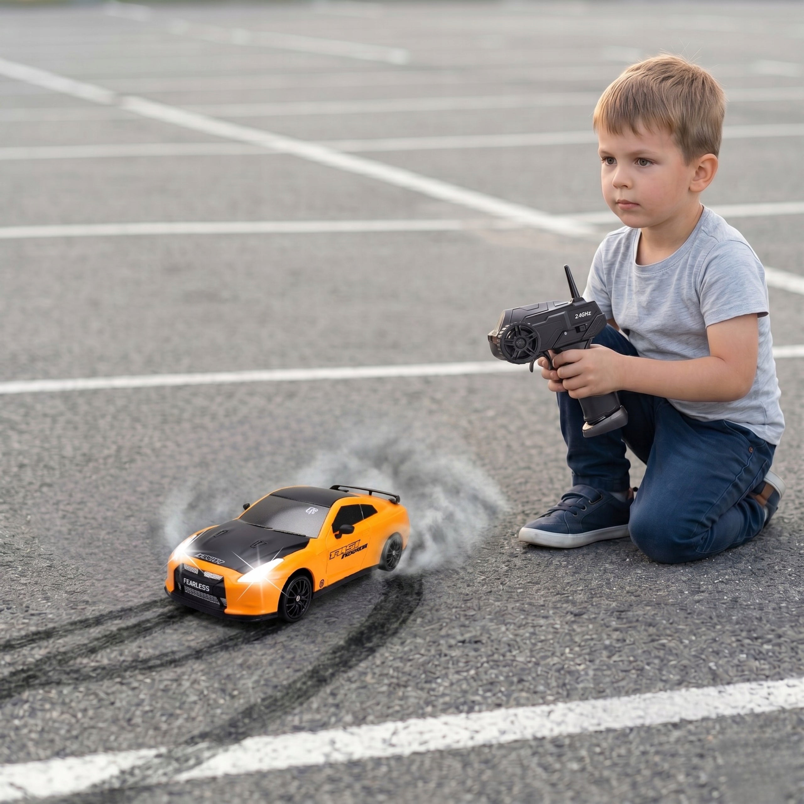 CAR REMOTE CONTROLLED RC AUTO FOR 4x4 DRIFT REMOTE CONTROL + 8xOPON Packaging status original
