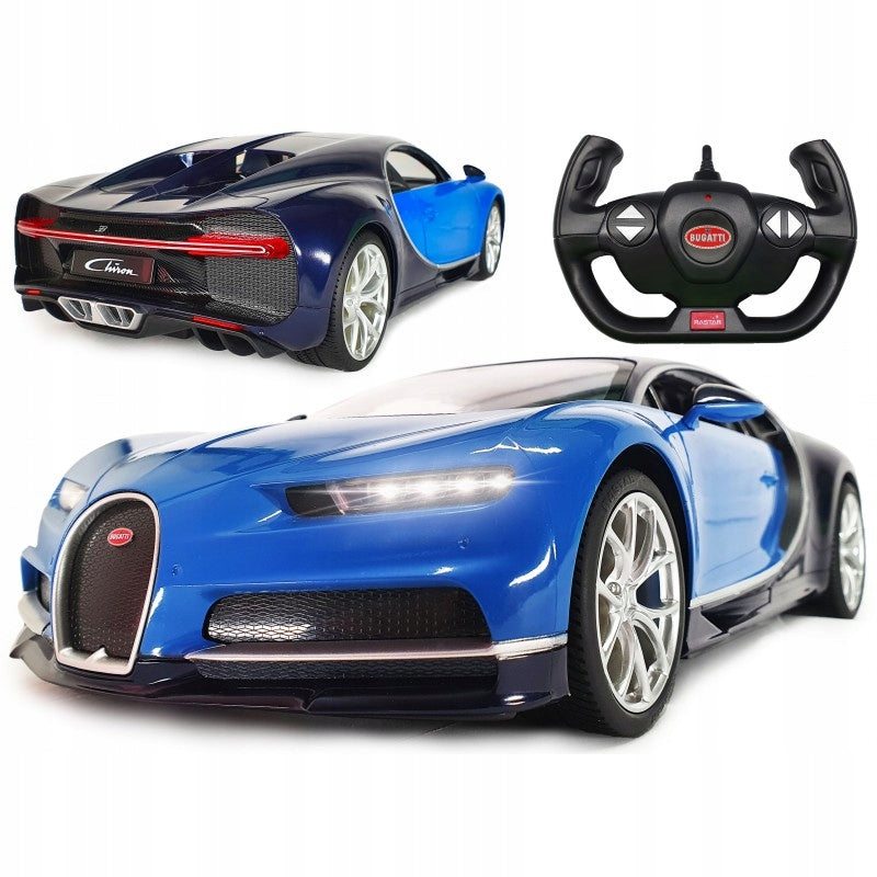 CAR REMOTE CONTROLLED RC LARGE CAR FOR PILOT BUGATTI CHIRON LEDY RASTAR