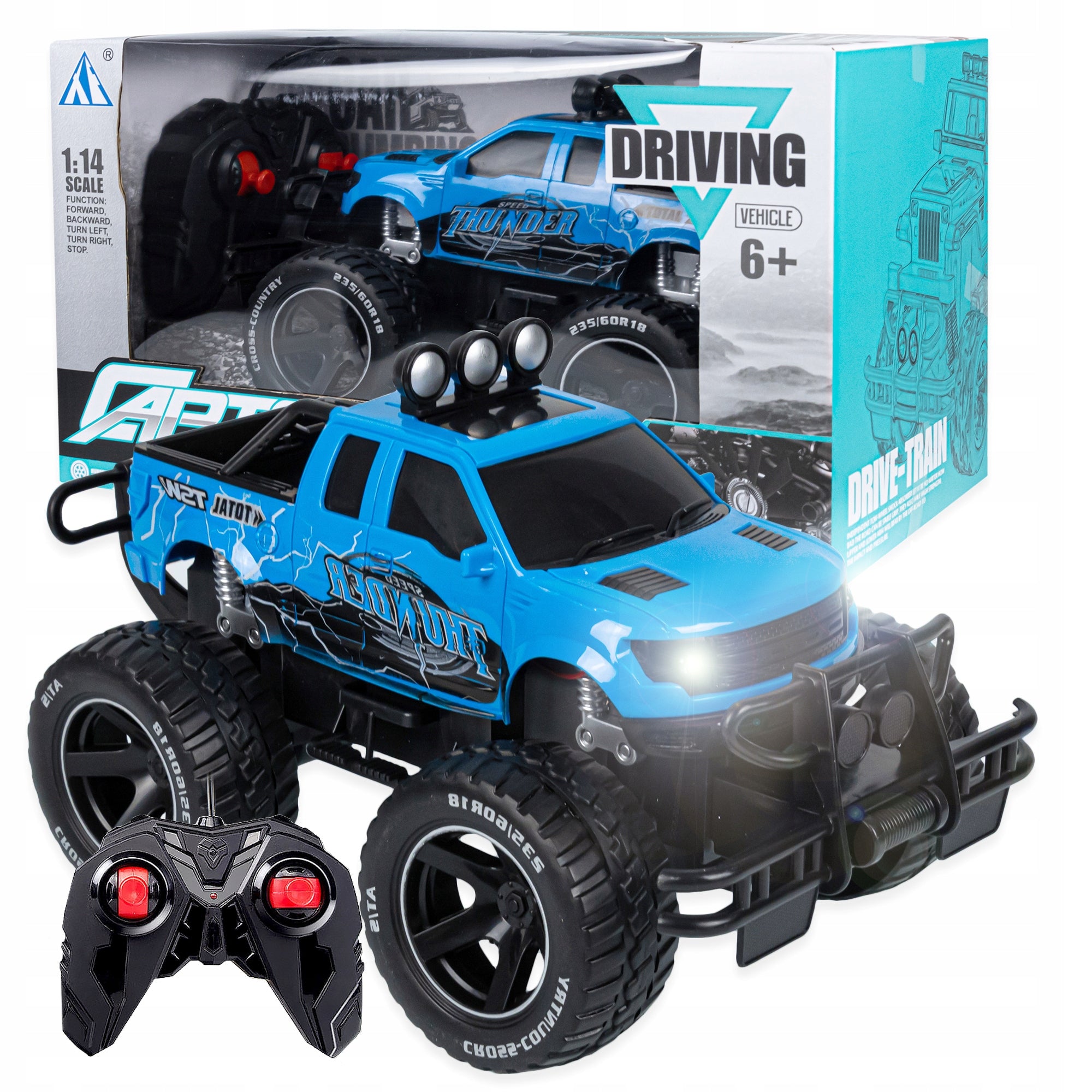 CAR REMOTE CONTROLLED REMOTE CONTROL RC OFF-ROAD CAR FOR BATTERY 1:14