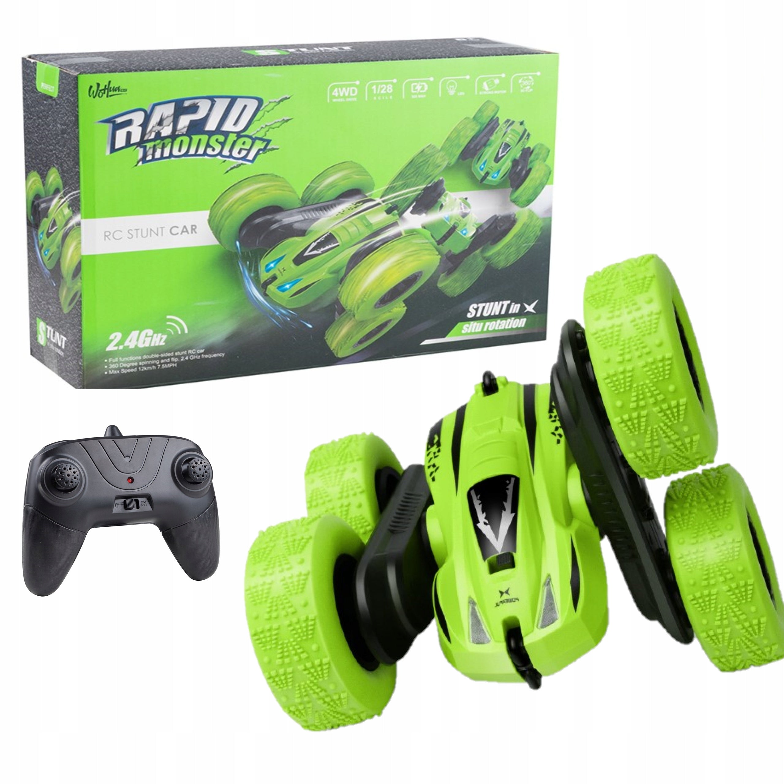CAR REMOTE CONTROLLED STUNT CAR TWISTER 360 PILOT