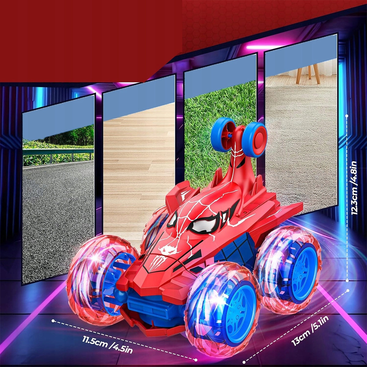 CAR REMOTE CONTROLLED TWISTER ACROBAT RC AUTO REMOTE CONTROL USB red Material plastic