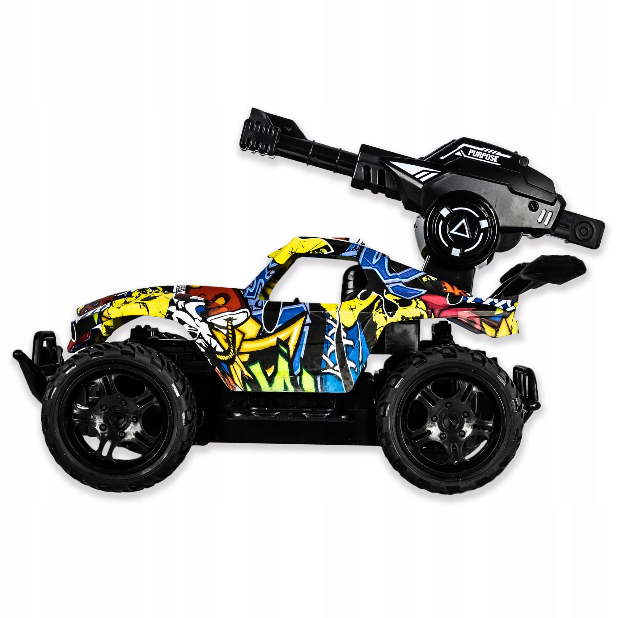 CAR REMOTELY AGED CHILDREN'S CAR ON BALLS SHOOTS MISSILES PILOT Manufacturer code 1108